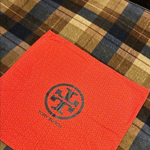 Tory Burch Handbags - Tory Burch Bright Red Logo Pouch